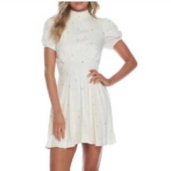 NWT Free People Abbie Printed Mini in Ivory - Picture 9 of 10